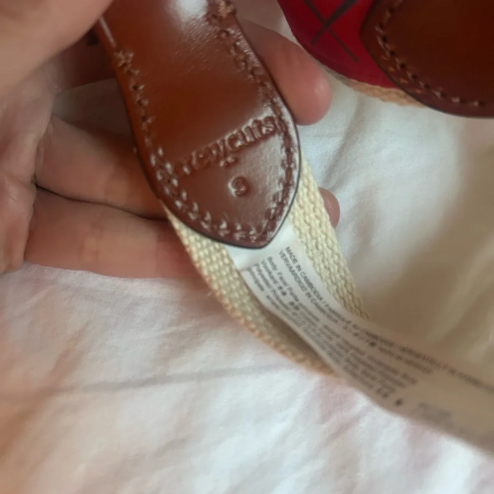 J. Crew Factory red canvas